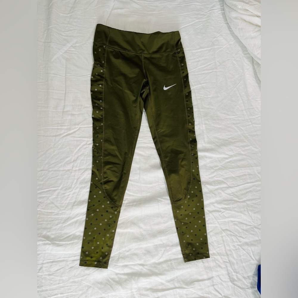 Nike leggings. Olive green